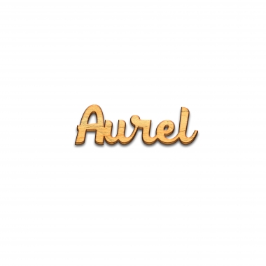 Decor nume Aurel debitat laser